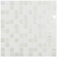 Стеклянная мозаика Vidrepur Astra White Белый 31,7х31,7 см — фото 1, Мозаика