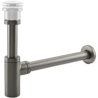 Сифон для раковины Frap F82-9 Оружейная сталь — фото 2, Сифоны для раковины