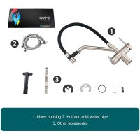 Товар: Смеситель для кухни Gappo G4398-85 Сатин Черный - фото 18 Смеситель для кухни Gappo G4398-85 Сатин Черный — фото 18, Смесители