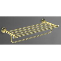 Полка для полотенец Art&Max Antic Crystal AM-2622SJ-Do Золото — фото 2, Полки для полотенец