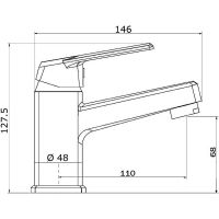 Смеситель для раковины Orange OneLife P02-021cr Хром — фото 10, Смесители для раковины