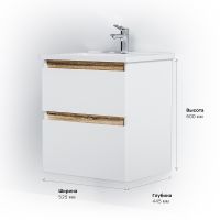 Товар: Тумба под раковину AM.PM X-Joy 55 M85AFHX0552WG подвесная Белый глянец - фото 9 Тумба под раковину AM.PM X-Joy 55 M85AFHX0552WG подвесная Белый глянец — фото 9, Тумбы под раковину