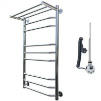 Электрический полотенцесушитель Тругор Браво 3 элТЭН 100x50 с полкой Хром — фото 1, Электрические полотенцесушители