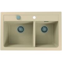 Кухонная мойка Alveus Granital Atrox 50 Terra G22 790x500 1131999 Песчаная — фото 1, Кухонные мойки