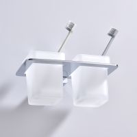 Стакан для зубных щеток Raglo двойной Хром арт-R301.08 — фото 6, Стаканы для зубных щеток