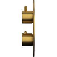 Смеситель для душа Whitecross Y brushed gold Y1236GLB с термостатом Брашированное золото — фото 2, Смесители
