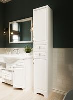 Тумба под раковину 1MarKa Прованс New 80Н У94490 Белый глянец — фото 6, Тумбы под раковину