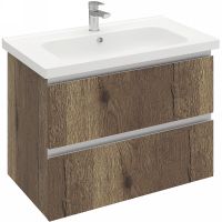 Тумба под раковину Laparet Electra 80 LE-WCAB-80-222 подвесная Дуб Рока — фото 1, Мебель для ванной