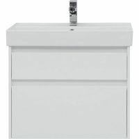 Тумба с раковиной Aquanet Nova Lite 75 245244 подвесная Белая глянцевая — фото 3, Тумбы с раковиной