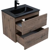 Тумба под раковину Aquanet Алвита New 60 334184 подвесная Дуб веллингтон табак — фото 5, Тумбы под раковину