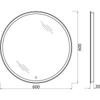 Товар: Зеркало BelBagno SPC-RNG-600-LED-TCH с подсветкой с сенсорным выключателем - фото 10 Зеркало BelBagno SPC-RNG-600-LED-TCH с подсветкой с сенсорным выключателем — фото 10, Зеркала в ванную комнату