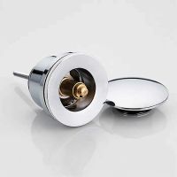 Донный клапан Frap F62 click-clack Хром — фото 3, Донные клапаны