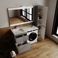 Товар: Тумба под раковину Style Line Даллас Леон 120 Люкс Plus СС-00002450 Серая - фото 6 Тумба под раковину Style Line Даллас Леон 120 Люкс Plus СС-00002450 Серая — фото 6, Тумбы под раковину