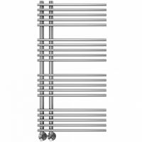 Водяной полотенцесушитель Terminus Астра П20 70х1000 4670078530493 Хром, нижнее подключение, G 1/2" ВР, с комплектом вентилей — фото 2, Водяные полотенцесушители
