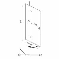 Товар: Душевая дверь Triton Бруно 100 Щ0000053750 профиль Хром стекло прозрачное - фото 7 Душевая дверь Triton Бруно 100 Щ0000053750 профиль Хром стекло прозрачное — фото 7, Душевые двери в нишу