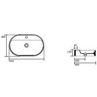 Раковина Kerasan Ciotola 65 028531*1 Черная матовая — фото 3, Раковины
