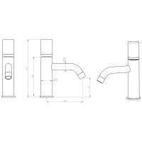 Товар: Смеситель для раковины Boheme Stick 121-GM.2 Оружейная сталь - фото 4 Смеситель для раковины Boheme Stick 121-GM.2 Оружейная сталь — фото 4, Смесители