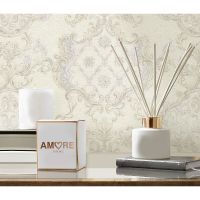 Обои Decori-Decori Amore 82860 Винил на флизелине (1,06*10,05) Белый, Вензель — фото 2, Обои для стен
