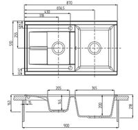 Кухонная мойка Aquaton Делия 87 1A716232DE260 Латте — фото 4, Кухонные мойки