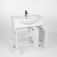 Товар: Тумба под раковину VIANT Милан 80 VMIL80ER-T3ST Белая - фото 4 Тумба под раковину VIANT Милан 80 VMIL80ER-T3ST Белая — фото 4, Мебель для ванной