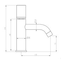 Товар: Смеситель для раковины Boheme Stick 121-GM.3 Оружейная сталь - фото 2 Смеситель для раковины Boheme Stick 121-GM.3 Оружейная сталь — фото 2, Смесители