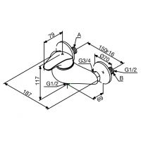 Товар: Смеситель для душа Damixa Space 102000000 Хром - фото 2 Смеситель для душа Damixa Space 102000000 Хром — фото 2, Смесители