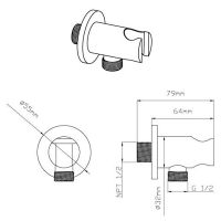 Душевая система Vincea Inspire VSFW-3I21T2MB с термостатом Черная матовая — фото 19, Душевое оборудование. Душевая программа