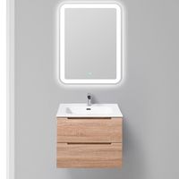 Тумба под раковину BelBagno Etna 60 подвесная Rovere Bianco арт-ETNA-600-2C-SO-WO-P — фото 2, Тумбы под раковину