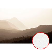 Фреска Ortograf Горы 34069 Фактура бархат FX Флизелин (4*2,7) Бежевый/Зеленый, Горы/Деревья — фото 1, Фрески