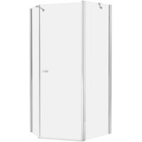 Душевой уголок New Trendy New Soleo Chrome 100х80 K-0608 профиль Хром стекло прозрачное — фото 1, Душевые уголки