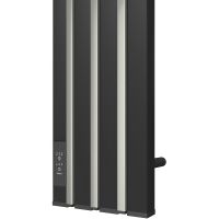 Электрический полотенцесушитель Point Пиано PN19722BC 150x1200 диммер слева Черный Хром — фото 3, Электрические полотенцесушители