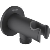 Шланговое подключение Aquatek AQ2460MB Черное матовое — фото 1, Душевое оборудование. Душевая программа