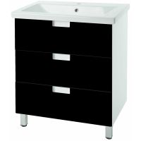 Тумба под раковину Bellezza Пегас 70 4630411140048 Черная — фото 1, Тумбы под раковину