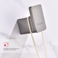 Крючок Raglo R301.05.09 Графит — фото 4, Крючки для полотенец