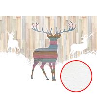 Фреска Ortograf Животные 21108 Фактура бархат FX Флизелин (4*2,7) Бежевый/Разноцветный, Животные/Абстракция — фото 1, Фрески