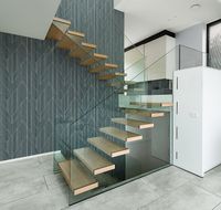 Обои Milassa Iceland ICE1 021 Флизелин (1*10,05) Синий, Геометрия — фото 3, Обои для стен