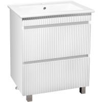 Тумба под раковину Runo Модена 75 00-00001453 Белая — фото 1, Тумбы под раковину