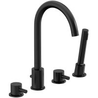 Смеситель на борт ванны Damixa Scandinavian Pure 360400300 Черный матовый — фото 1, Смесители