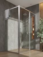 Товар: Душевой уголок Orange 140x90 E23-14090TCR профиль Хром стекло прозрачное - фото 4 Душевой уголок Orange 140x90 E23-14090TCR профиль Хром стекло прозрачное — фото 4, Прямоугольные душевые уголки