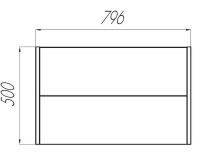 Тумба под раковину Aquaton Брук 80 1A202001BCDL0 подвесная Дуб латте — фото 7, Тумбы под раковину