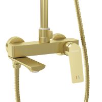 Душевая система Grossman Cosmo 500.K35.02.320 Золото брашированное — фото 3, Душевые стойки