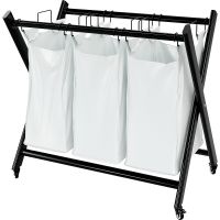 Корзина для белья WasserKRAFT Naab WB-860-L Белый — фото 1, Корзины для белья