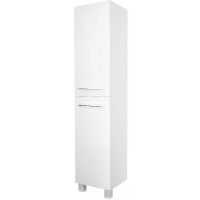 Шкаф пенал 1MarKa Соната 35 R У23259 с бельевой корзиной Белый глянцевый — фото 1, Пеналы для ванной комнаты