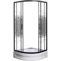 Товар: Душевой уголок Мономах ДУ 90x90 МЗ BL 10000008620 профиль Черный матовый стекло прозрачное с рисунком - фото 2 Душевой уголок Мономах ДУ 90x90 МЗ BL 10000008620 профиль Черный матовый стекло прозрачное с рисунком — фото 2, Душевые уголки
