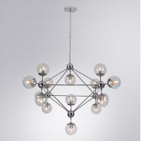 Люстра Artelamp Bolla A1664SP-15CC Прозрачная Хром — фото 3, Люстры