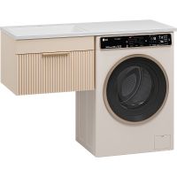 Тумба с раковиной Brevita Enfida 120 L УТ000016094 подвесная Бежевая матовая — фото 1, Тумбы с раковиной