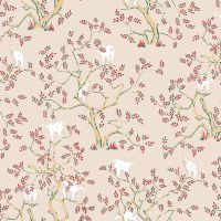 Обои LOYMINA Origins ALS5 002 Винил на флизелине (1*10,05) Бежевый/Красный, Деревья/Животные — фото 1, Обои для стен