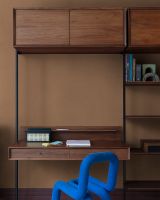 Обои Grandeco Atmosphere AT1020 Винил на флизелине (0,53*10,05) Коричневый/Оранжевый, Рогожка — фото 3, Обои для стен