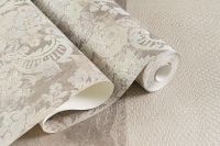 Обои Артекс Dieter Langer Fusion 10443-02 Винил на флизелине (1,06*10,05) Бежевый/Коричневый, Дамаск — фото 2, Обои для стен