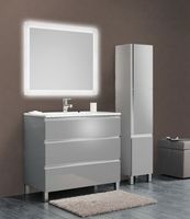 Тумба с раковиной SanVit Авеню-3 100 kavenu3100 в цвете Ral Шоколад — фото 6, Тумбы с раковиной